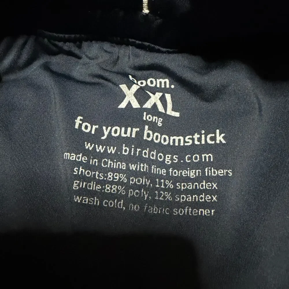 Birddogs Shorts Mens XXL Blue Striped Boom for Your Boomstick Classic Lined